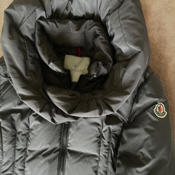 Moncler down jacket size 2/ small funnel neck collar Gray - Picture 5 of 16